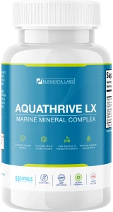 One bottle of Aquathrive LX Marine Mineral Complex, 60 capsules